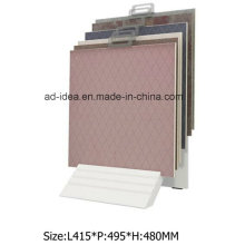 Modern White Display Stand for Tile